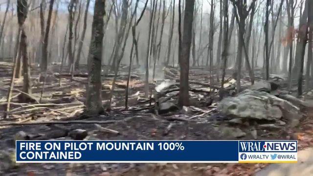 Pilot Mountain fire now 100% contained 