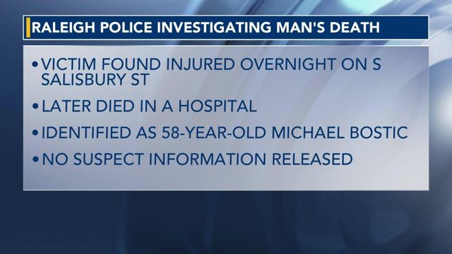 Raleigh police investigating man's death 