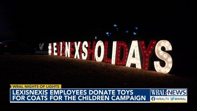 Lexis Nexis employees donate toys for Coats for the Children campaign 