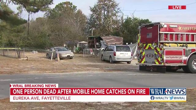 One person dead in mobile home fire in Fayetteville
