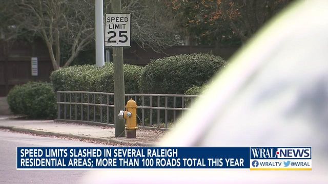 Speed limits reduced in several Raleigh residential areas 