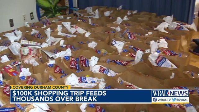 100K shopping trip feeds thouands of Durham students over break 