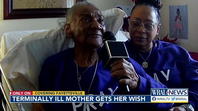 Terminally ill mother gets her wish