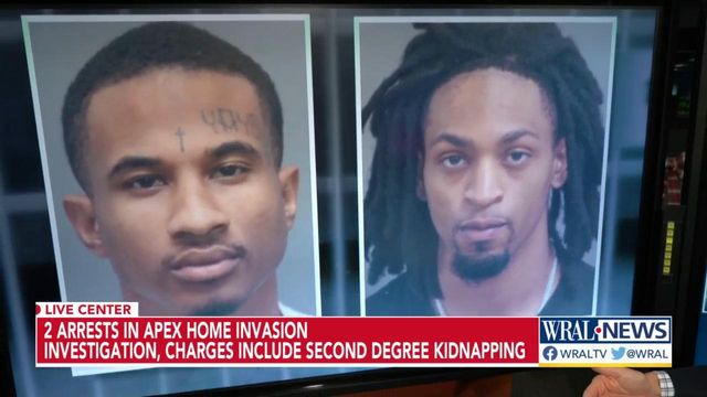 2 arrested in Apex home invasion, charges include second degree kidnapping