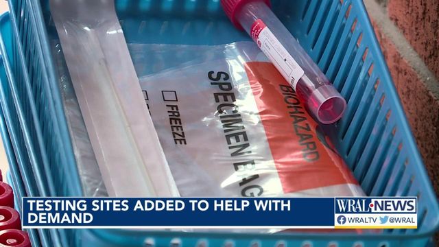 COVID-19 testing sites added to help with demand in Wake County