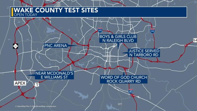 New COVID-19 testing site opens at PNC Arena on Friday