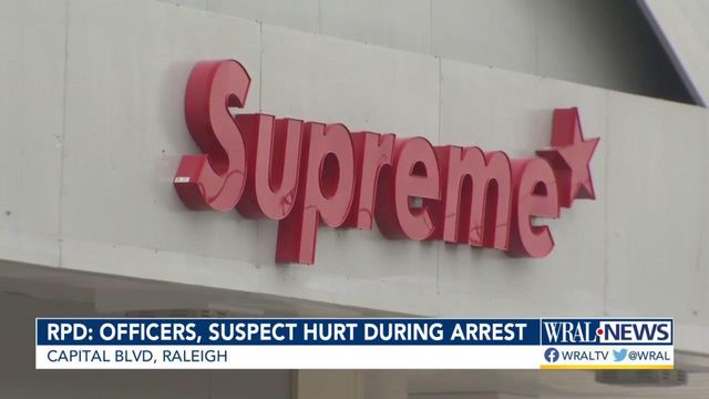 Officers, suspect injured during arrest says Raleigh police