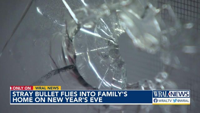 Stray bullet flies into Raleigh family's home on New Year's Eve 