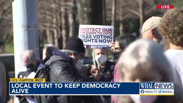 Raleigh protesters feel democracy still under attack
