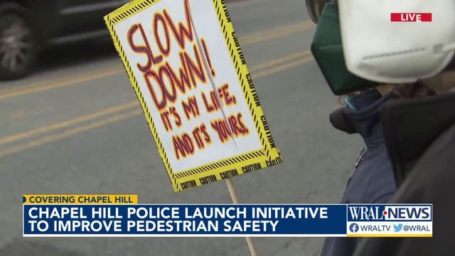 Chapel Hill police launch plan for pedestrian safety