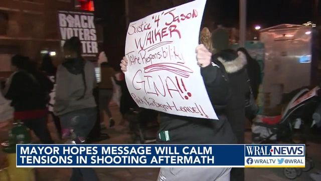 Mayor hopes message will calm tensions after shooting of two Black men 