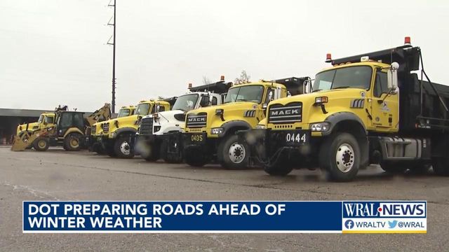 NC DOT preparing roads ahead of winter weather