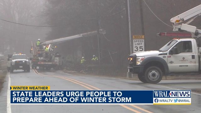 State leaders urge people to prepare ahead of winter storm