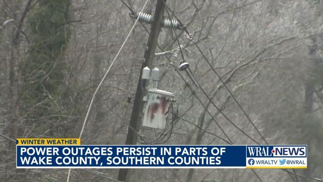 Power outages persist in Raleigh, across central NC