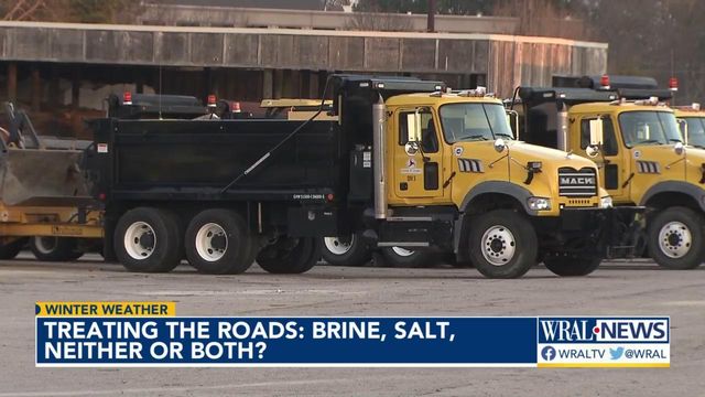 Treating the roads for winter weather: Brine, salt, neither or both? 