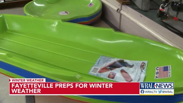 Fayetteville preps for winter weather