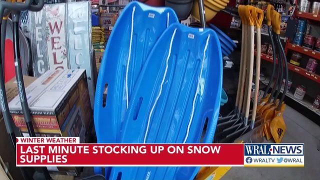 As snow starts to fly, so do snow supplies
