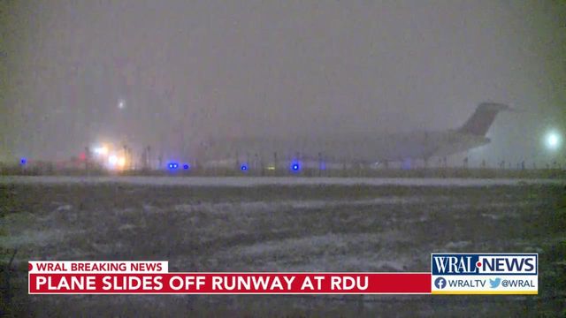 Icy conditions could have led to plane sliding off runway at RDU, says Wake sheriff 