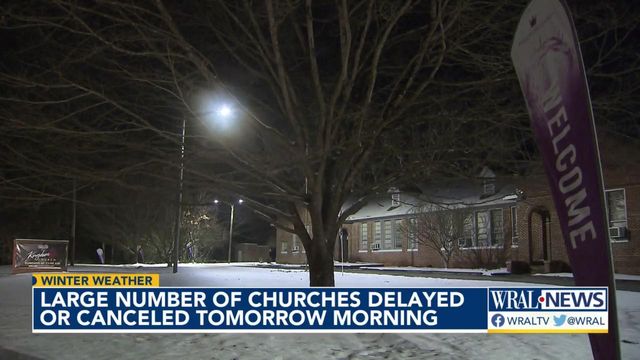 Large number of church services canceled after winter storm 