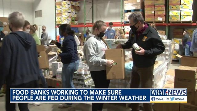 Food banks work to feed community during winter weather 