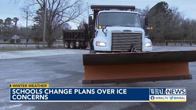 Schools, testing sites change plans over ice concerns 