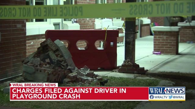 Driver charged in Chapel Hill school playground crash