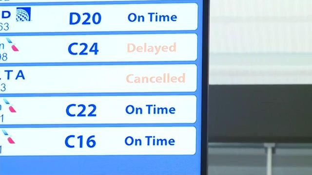 Flight delays persist at RDU after northeast snowstorm