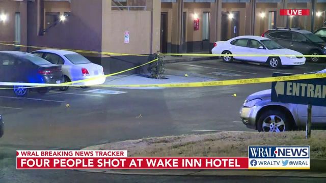 Four shot at Wake Inn on New Bern Avenue