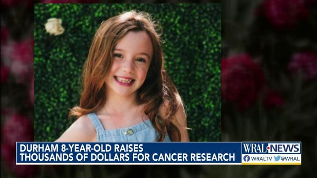 8-year-old in Durham raises thousands for cancer