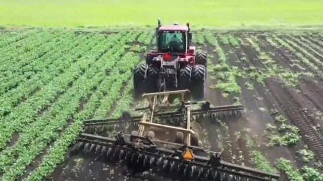 Crop Pouring Chute in Agricultural Machine Stock Image - Image of