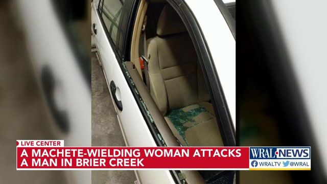Machete-wielding woman attacks man on Brier Creek Parkway 