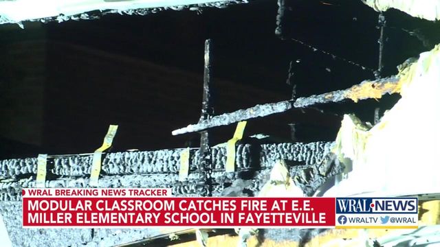 Modular classroom catches fire at Fayetteville elementary school 