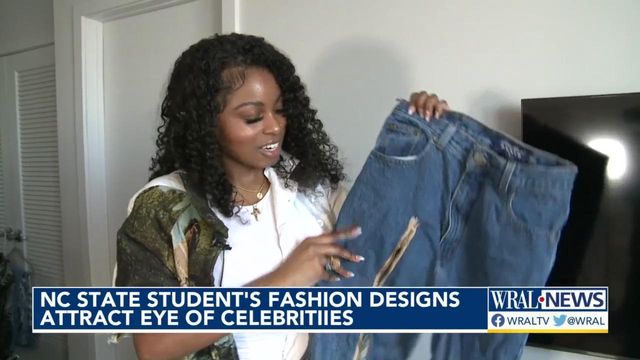 NCSU student's fashion designs draw celeb interest