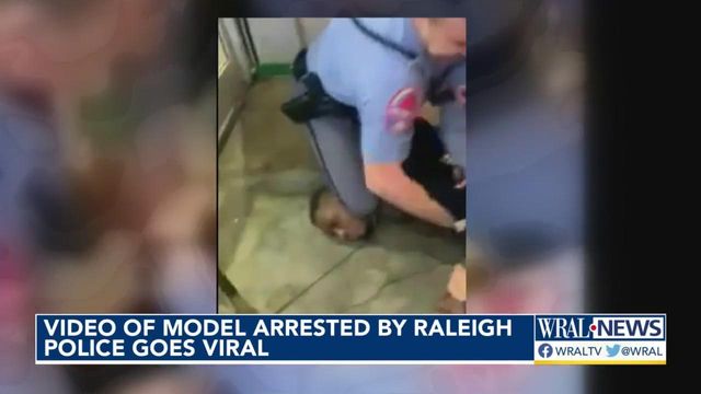 Video of Raleigh police kneeling on model's neck goes viral 
