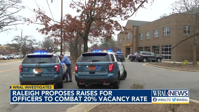 Raleigh proposes raise for officers to combat 20% vacancy rate 