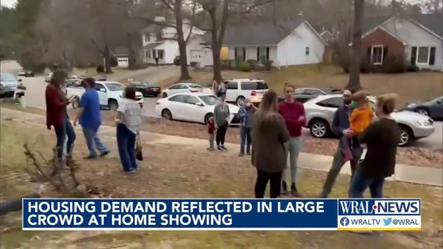 Large crowd shows up for potential to buy Raleigh home under $300,000