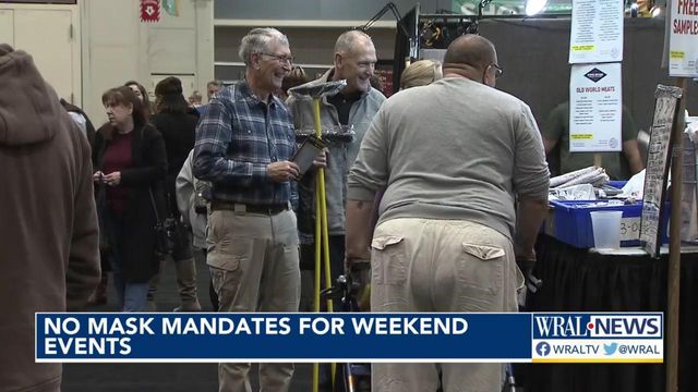 No mask mandates in place for weekend Raleigh events 