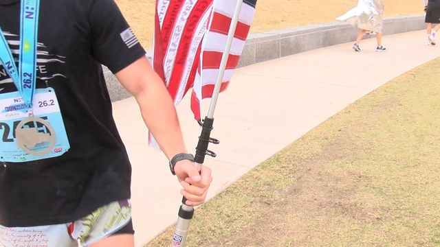 College student runs the Wilmington Marathon in honor of fallen heroes
