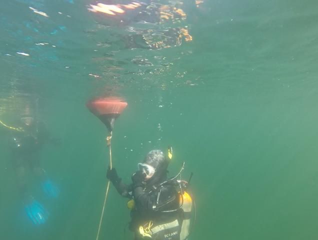 Fantasy Lake: Scuba divers delve deep in a rock quarry from 1800s