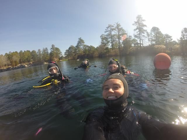 Fantasy Lake: Scuba divers delve deep in a rock quarry from 1800s