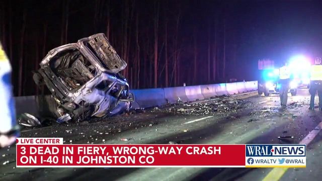 3 dead following wrong way crash on I-40 in Benson