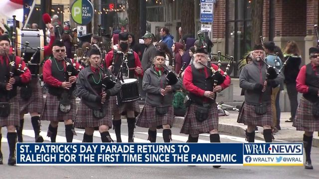 St. Patrick's Day Parade returns to Raleigh for the first time in 2 years
