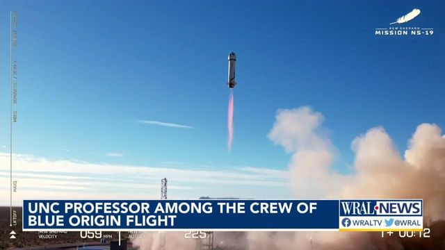 UNC professor Jim Kitchen among the crew of Blue Origin flight