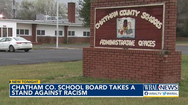 Chatham County Board of Education takes stand against racism 