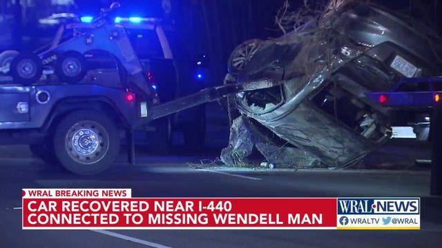Car recovered near I-440 has license plate of missing man