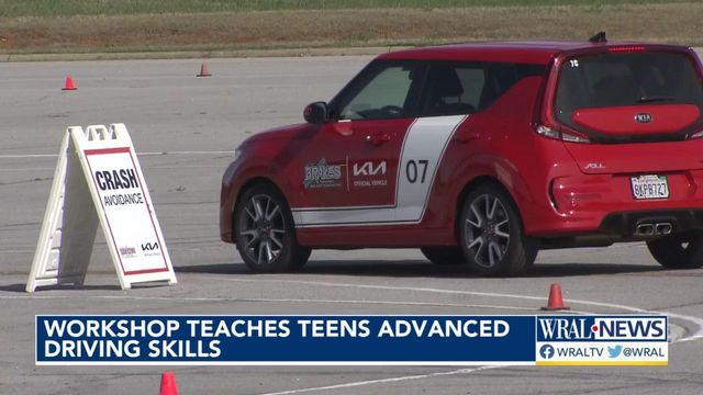Workshop teaches teens advanced driving skills 