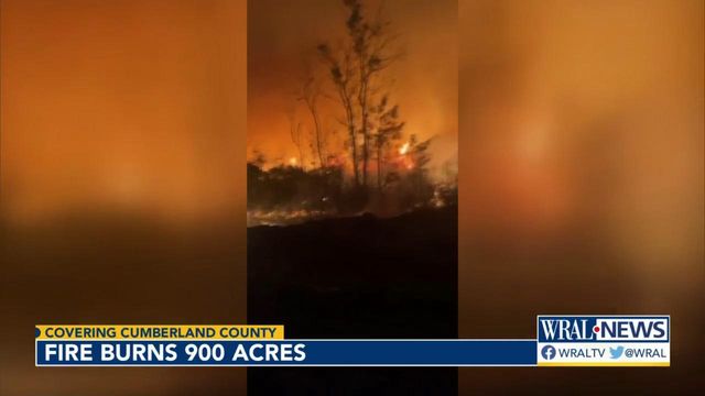 Flames grow by hundreds of acres in multi-day fire fight in Cumberland County