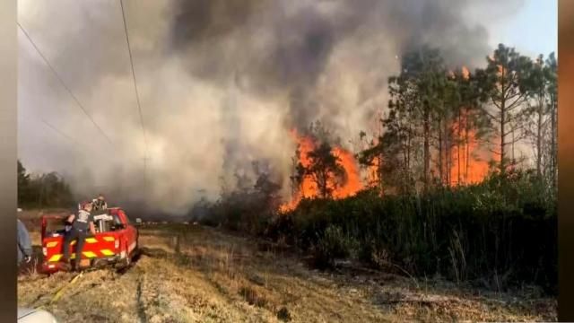 Fire in Cumberland County grows to 900 acres in multi-day battle against flames 