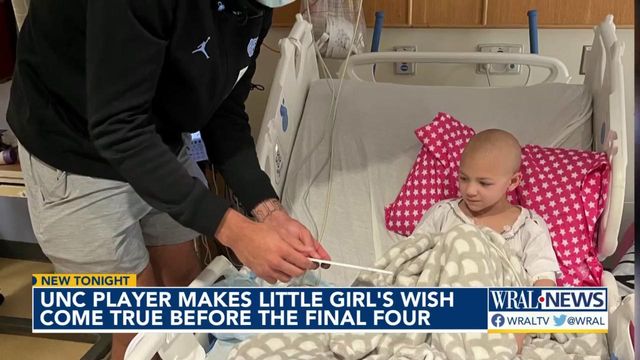 UNC player makes little girl's wish come true before Final Four 