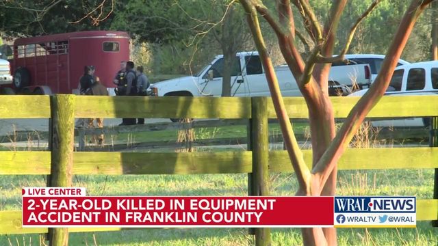 2 year old killed in equipment incident in Franklin County